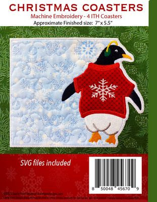 Christmas Coasters Mug Rugs USB Version
