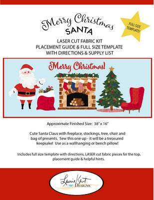 Merry Christmas Santa - Laser Cut Fabric Kit