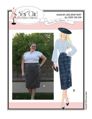 Side Wrap Skirt - Plus