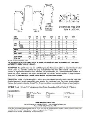 Side Wrap Skirt - Plus