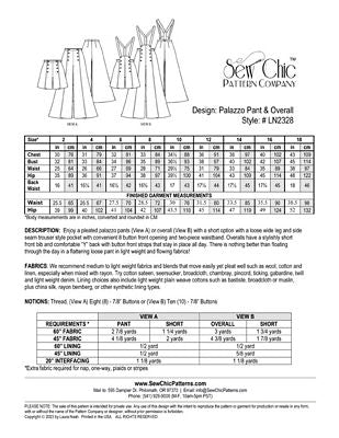 Palazzo Pant and Overall - Plus