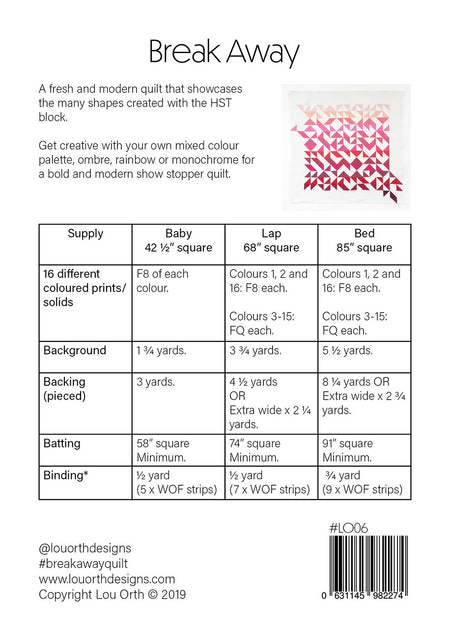 Break Away quilt pattern
