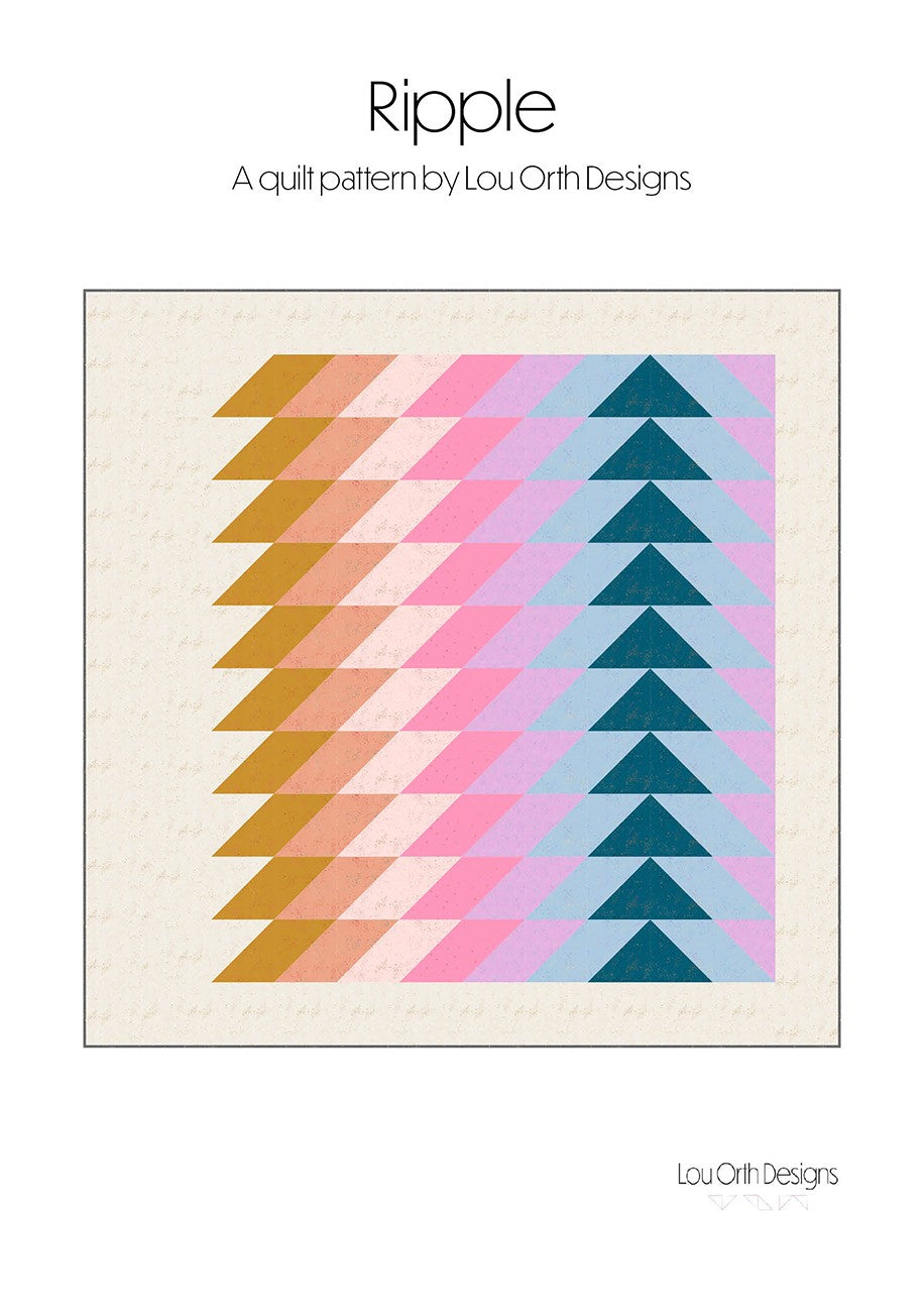 Ripple quilt pattern