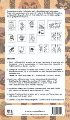 All Hallow's Eve Mark-a-Block Templates