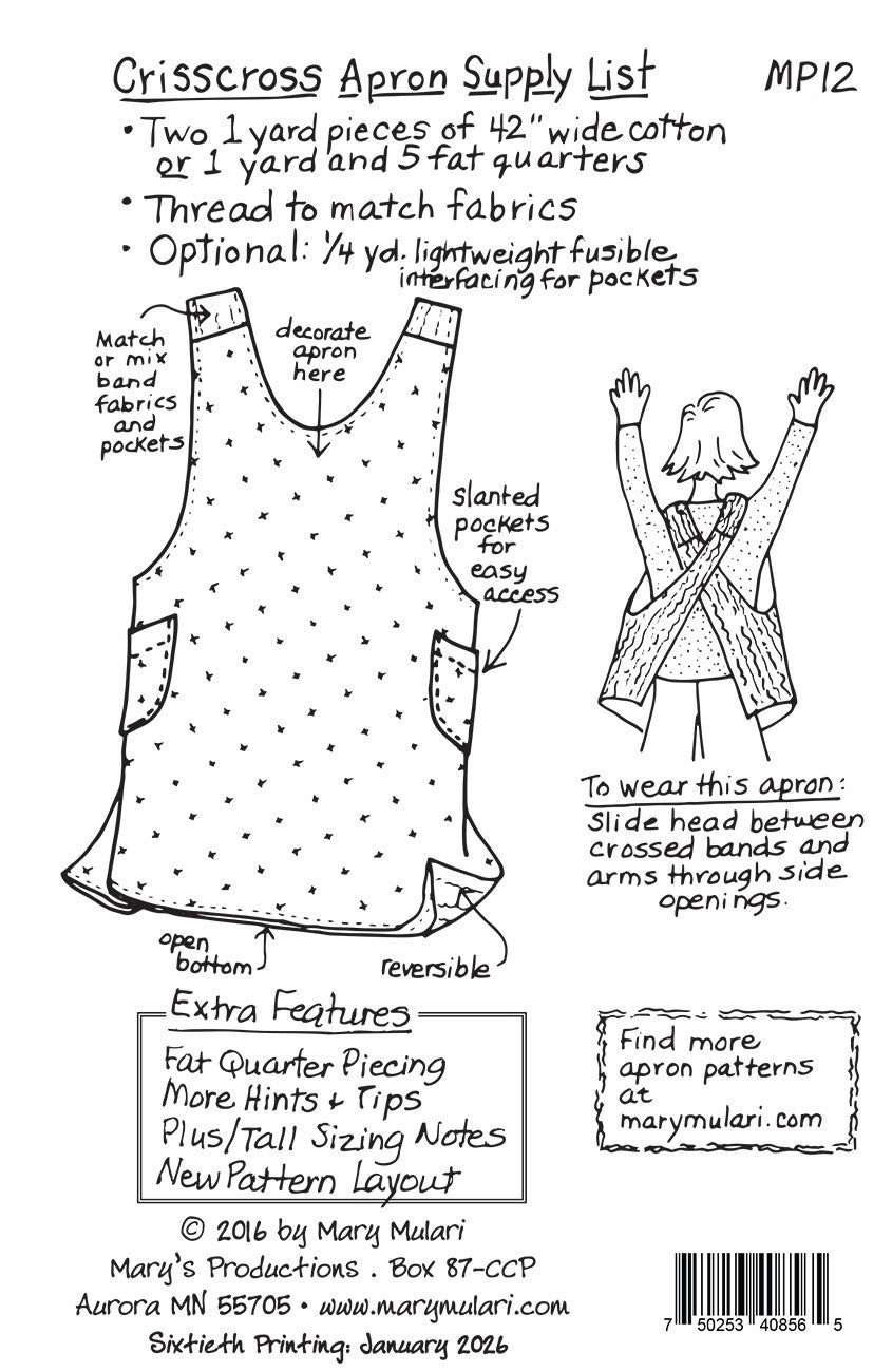 CrissCross Apron Pattern