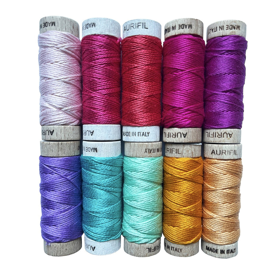 Paradise Garden by Patty Basemi — Aurifil Thread Set, 10 Spools