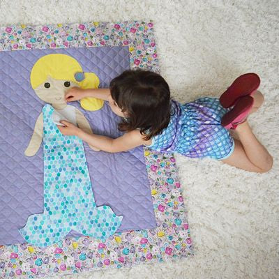 Paper Doll Blanket Pattern - Mermaid