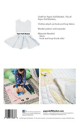 Paper Doll Blanket Pattern - Party Dress