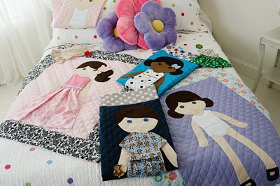 Paper Doll Blanket Pattern - Girl