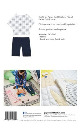 Paper Doll Blanket Pattern - Shirt and Shorts