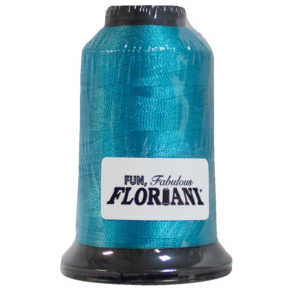 Floriani 40wt Polyester Thread 0378 Deep Sea Turquoise  1000m