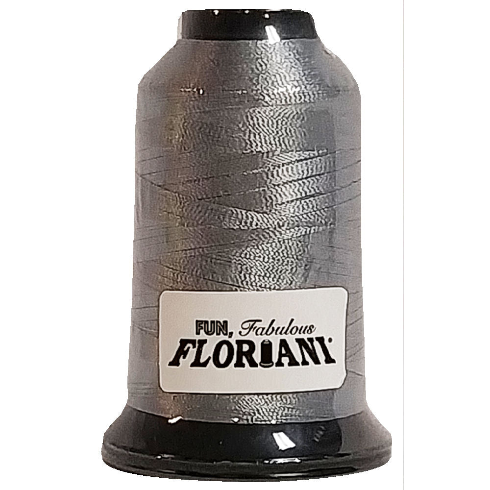 Floriani 40wt Poly Thread Silver #0462 – Red Rock Threads