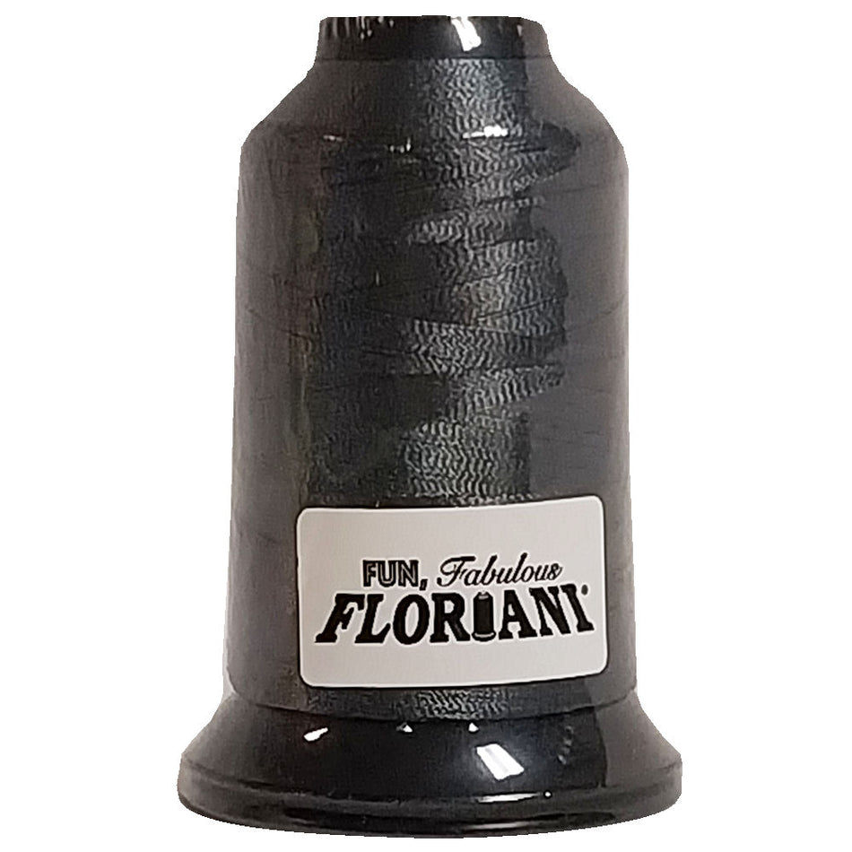 Floriani 40wt Polyester Thread 0488 Dark Gray  1000m