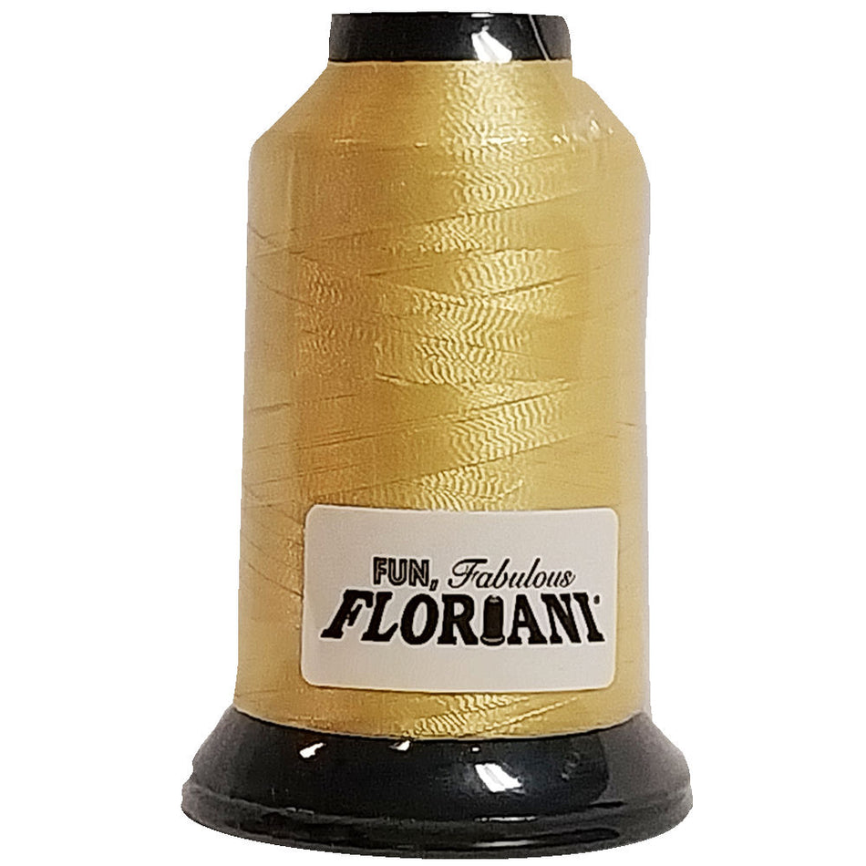 Floriani 40wt Polyester Thread 0501 Chrome Lemon  1000m