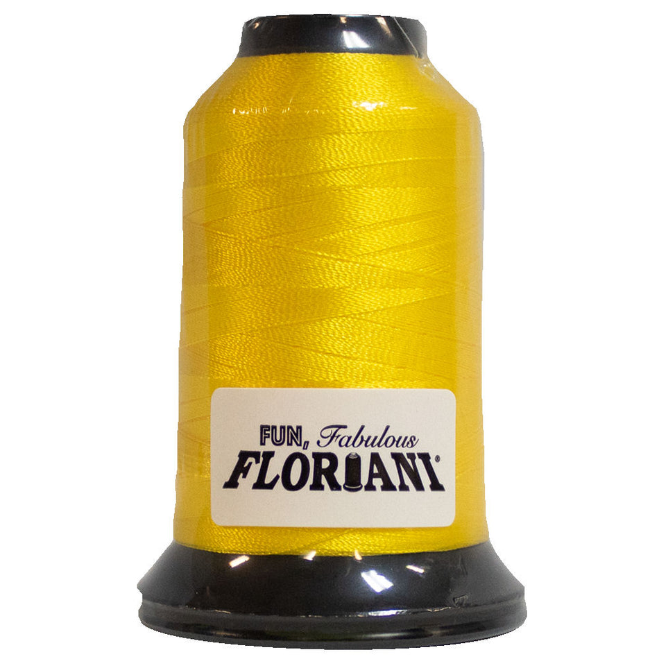 Floriani 40wt Polyester Thread 0544 Amber Yellow  1000m
