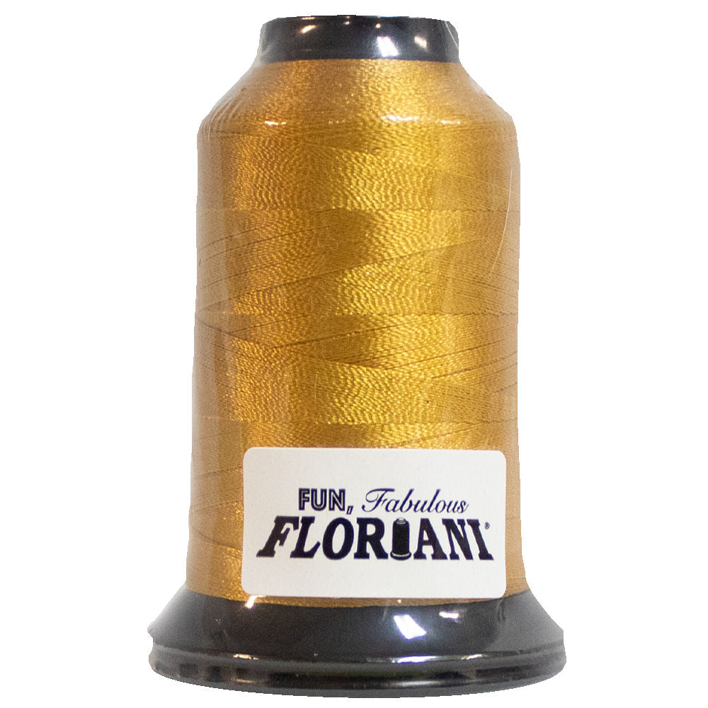 Floriani 40wt Poly Thread Old Gold #0563 – Red Rock Threads