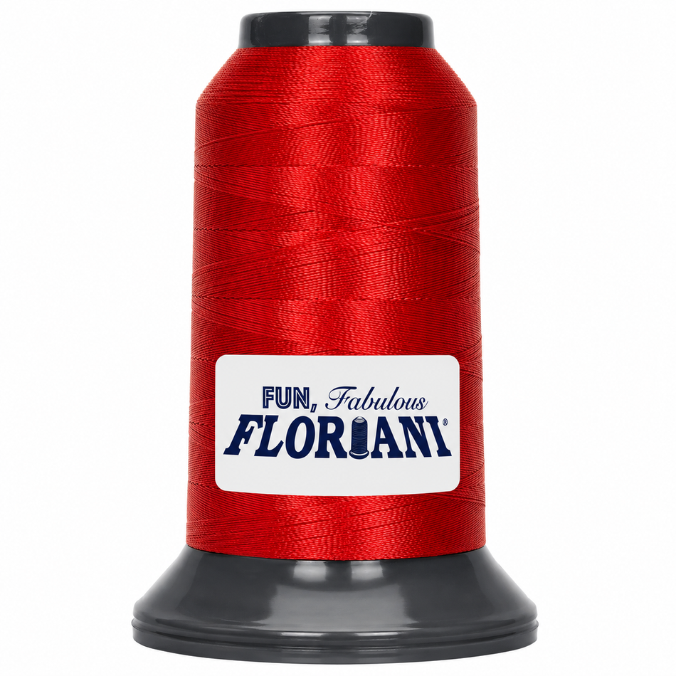 0702 Fire Engine Red  - Floriani 40wt Polyester Thread