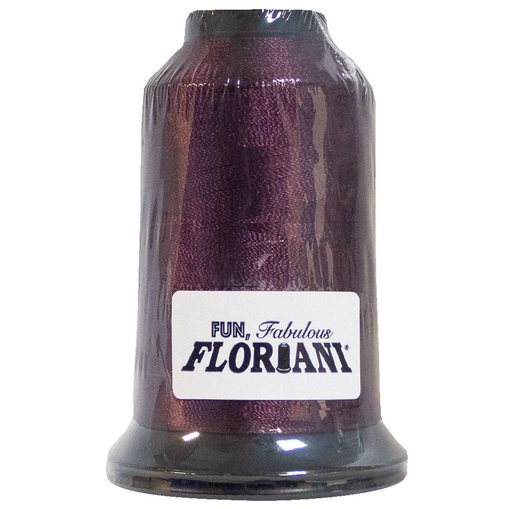 Floriani 40wt Polyester Thread 1609 Intense Maroon  1000m