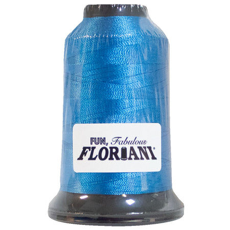 Floriani 40wt Polyester Thread 3433 Pretty Blue  1000m