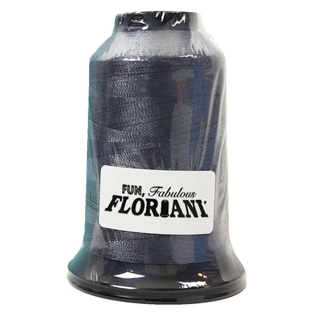 Floriani 40wt Polyester Thread 4352 Dark Grey/Blue  1000m