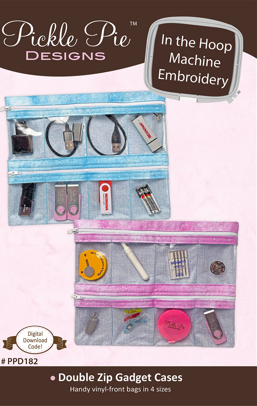 Double Zip Gadget Cases In the Hoop Machine