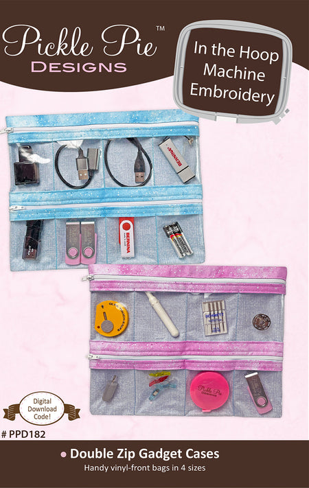 Double Zip Gadget Cases In the Hoop Machine