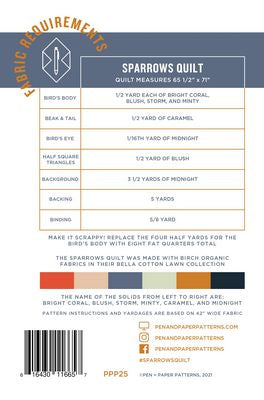Sparrows Quilt Pattern