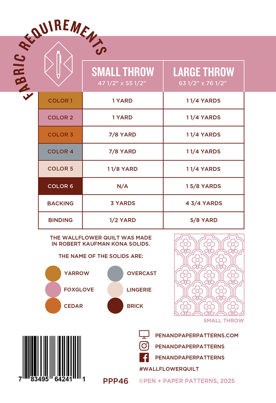 Wallflower Quilt Pattern