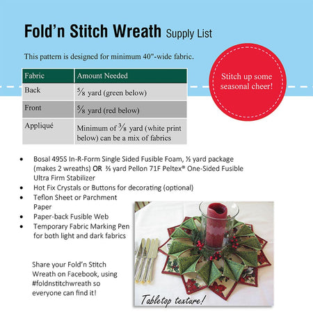 Fold-n-Stitch Wreath