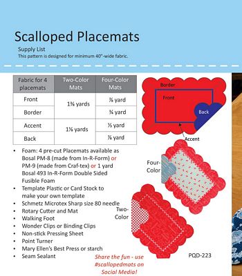 Scalloped Placemats