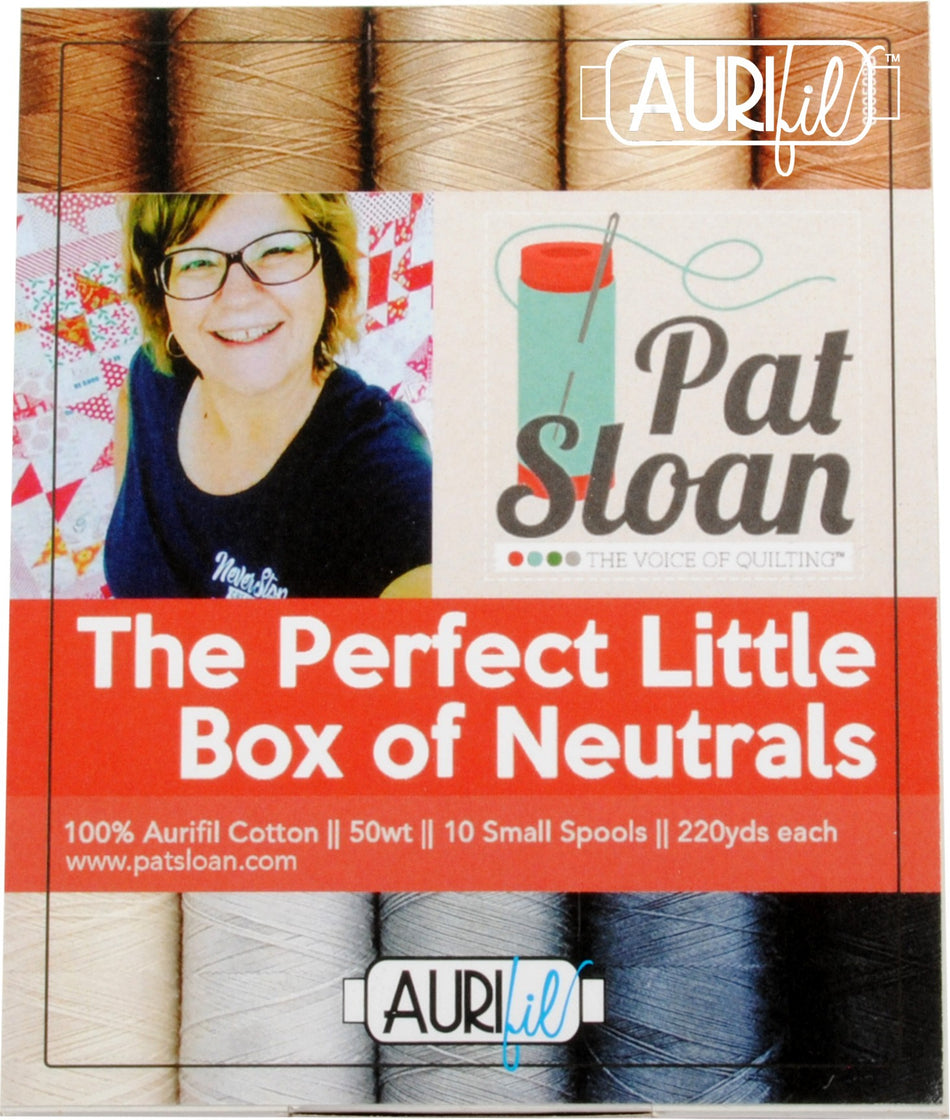 The Perfect Little Box of Neutrals by Pat Sloan — Aurifil 50wt Thread Set, 10 Spools