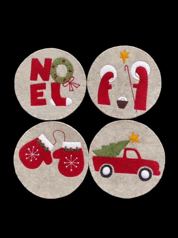 Christmas DIY Felt Coaster Kit