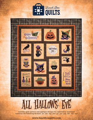 All Hallow's Eve Applique Machine Embroidery Quilt