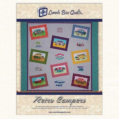 Retro Campers Machine Embroidery Quilt Pattern