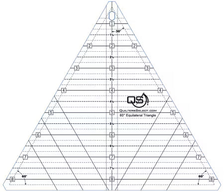 Quilters Select 60 Degree Triangle Ruler