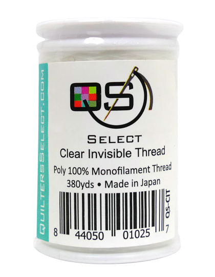 Invisible Thread - 380yd - Quilters Select Clear Invisible Polyester ...