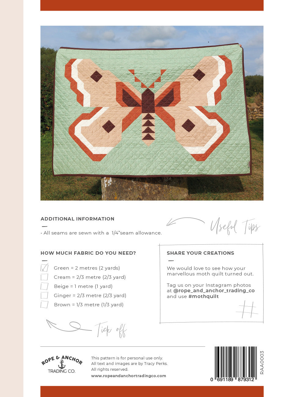 The Moth Quilt Pattern