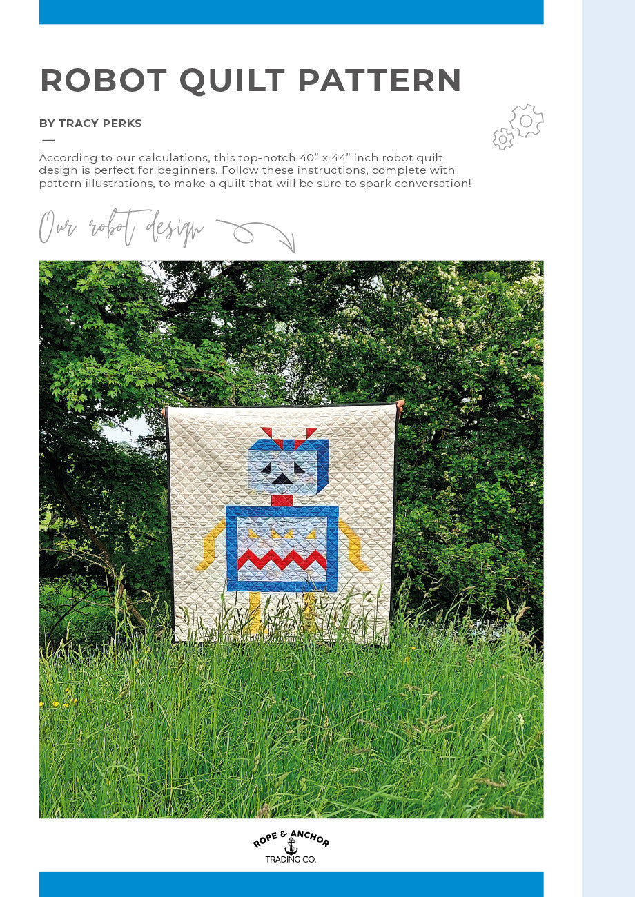 Robot Quilt Pattern