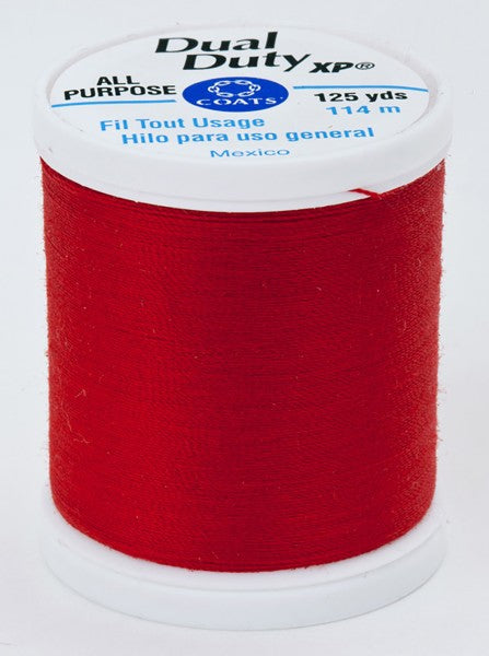 Coats and Clark XP Dual Duty Polyester Thread 125yd Atom Red #2160