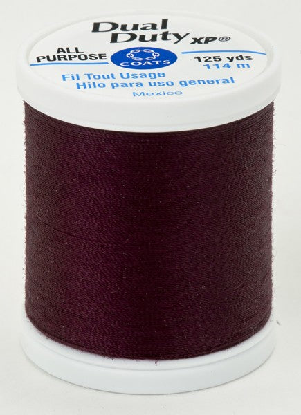 Coats and Clark XP Dual Duty Polyester Thread 125yd Maroon #2980