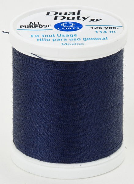 Coats and Clark XP Dual Duty Polyester Thread 125yd Navy #4900