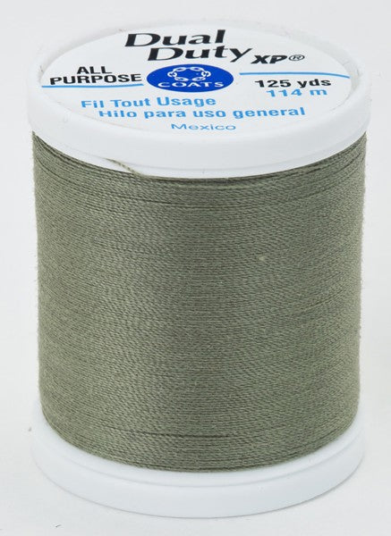 Coats and Clark XP Dual Duty Polyester Thread 125yd Green Linen #6180