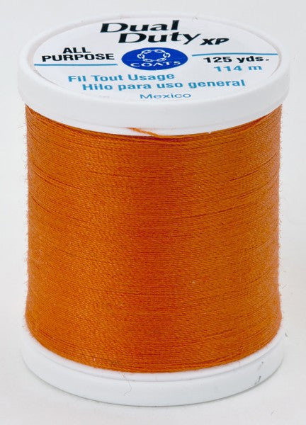 Coats and Clark XP Dual Duty Polyester Thread 125yd Kumquat #7750