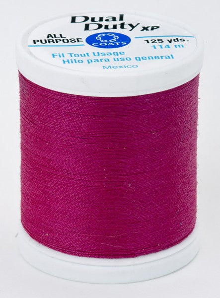 Coats and Clark XP Dual Duty Polyester Thread 125yd Bright Fuchsia #9215