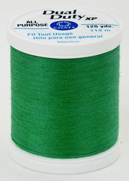Coats and Clark XP Dual Duty Polyester Thread 125yd Bright Kelley #9267