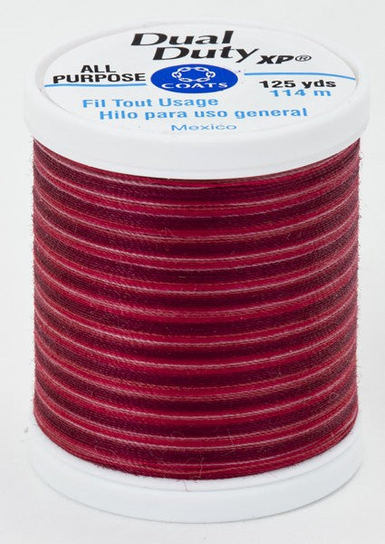 Coats and Clark XP Dual Duty Polyester Thread 125yd Bowl of Cherries #9325
