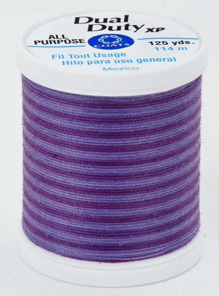 Coats and Clark XP Dual Duty Polyester Thread 125yd Plum Shadows #9334