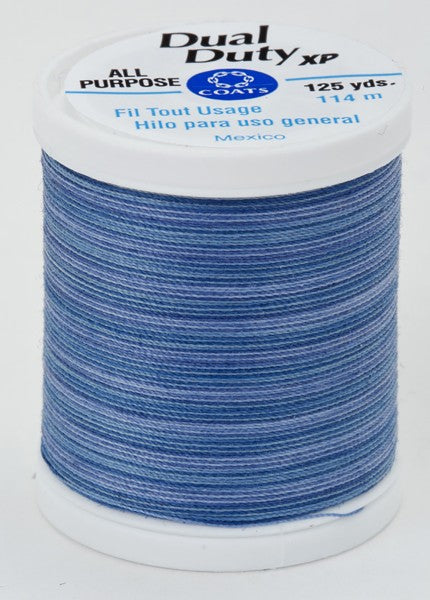 Coats and Clark XP Dual Duty Polyester Thread 125yd Blue Clouds #9343
