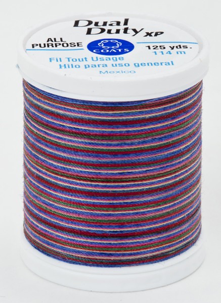 Coats and Clark XP Dual Duty Polyester Thread 125yd Over the Rainbow #9345