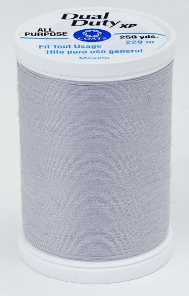 Coats and Clark XP Dual Duty Polyester Thread 250yd Dark Silver #0520